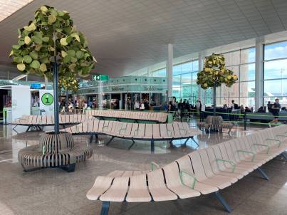 nueva zona de confort en la terminal T1 del Aeropuerto de Barcelona