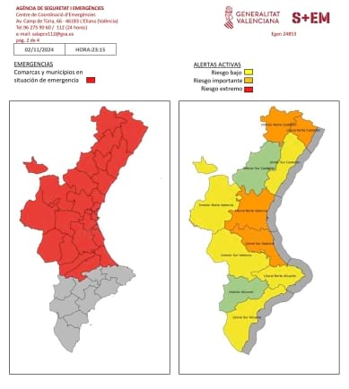 Alertas en el litoral mediterráneo por lluvias